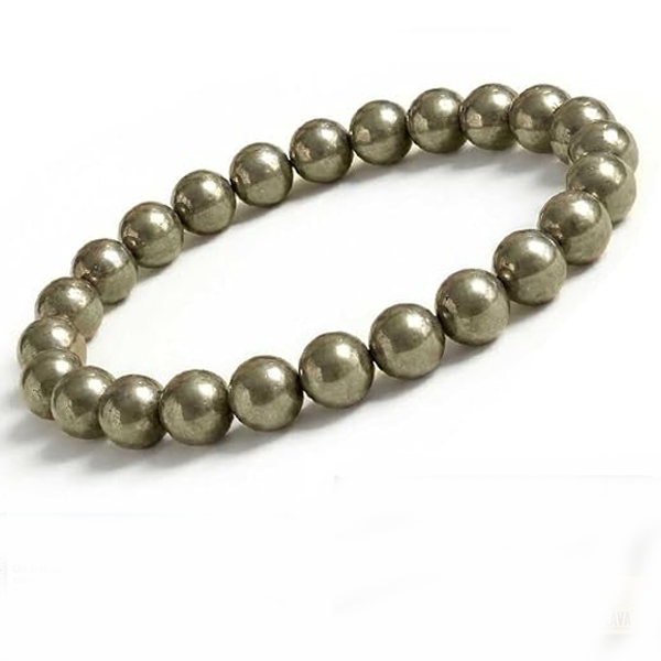 SOLAVA Premium Pyrite Bracelet Shine in Education Purpose / Intention Crystal Healing Bracelet - Image 1