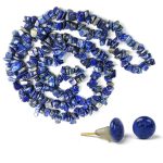 Natural Crystal Stone Chip Beads Mala Necklace with Earring for Girls & Women - Image 5