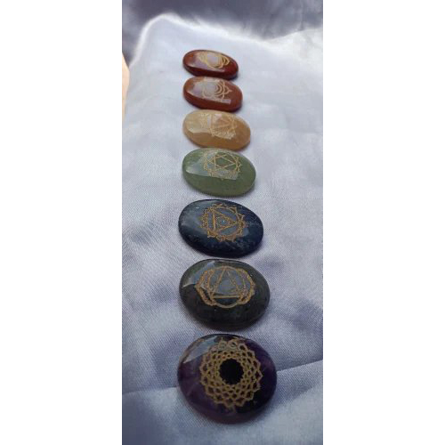 7-Chakra-Reiki-Set. 7 Chakra Ovel Set - Image 1