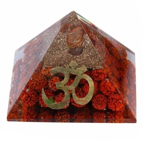 Gemstone-Seven-Chakra-Layer-Orgone-Pyramid. Gemstone Seven Chakra Layer Orgone Pyramid - Image 1