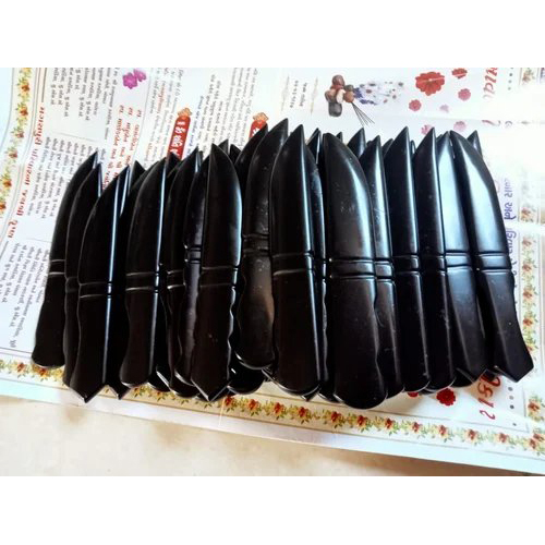 Natural-Black-agate-Knife-size-6-inch. Natural Black agate Knife size 6 inch - Image 1