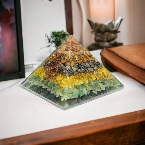 New-Orgonite-Money-Magnet-Healing-Pyramid. New Orgonite Money Magnet Healing Pyramid - Image 1
