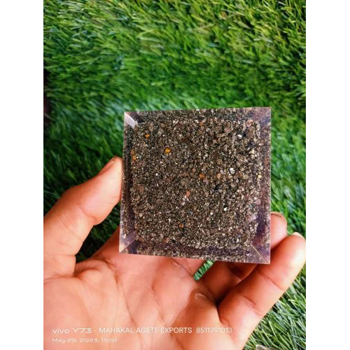 Peru-pyrite-orgonite-Piramind. Peru pyrite orgonite Piramind - Image 1