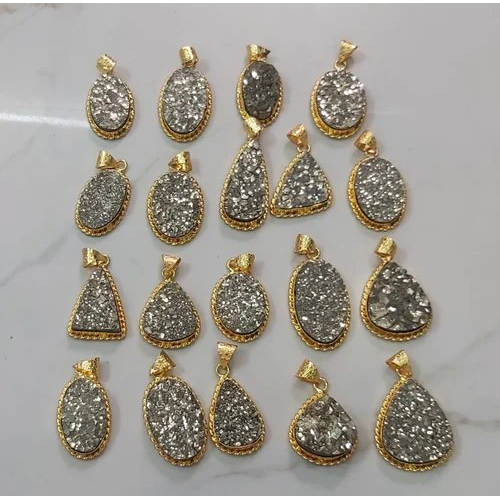 Peru-pyrite-pendants. Peru pyrite pendants - Image 1
