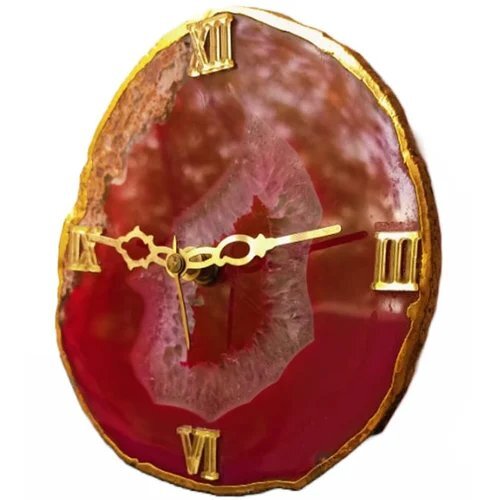 Red-Agate-Clock. Red Agate Clock - Image 1